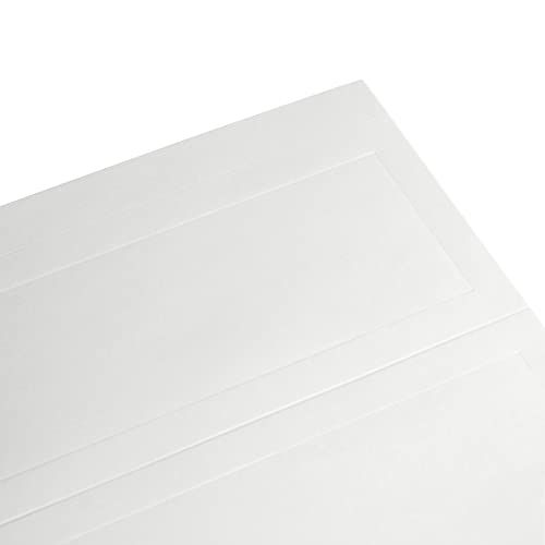 Blank Foldover Place Cards - Printable Cardstock for Inkjet & Laser - Wedding Seating Chart & Buffet Label - Table Name Card & Name Tag - 3.5 x 11 in, White, Pack of 60