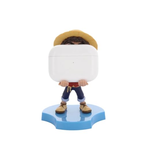 Cableguys Minis One Piece Luffy Phone Stand & Earbuds Holder - Phone Holder for Desk and Bedside, Earbud Holders for Cell Phones, Earphone & Small Devices, Fun Desk Accessories for Kids and Adults