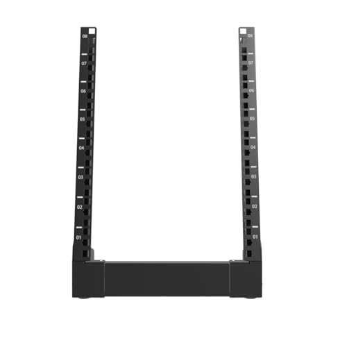 8U Small Desktop Network Rack, 10 inch Mini Open Frame Desktop Cabinet for 10 inch Network, Servers, Audio, Video and Studio Equipment Free Standing Home Office Rack (8U) - size: 8U
