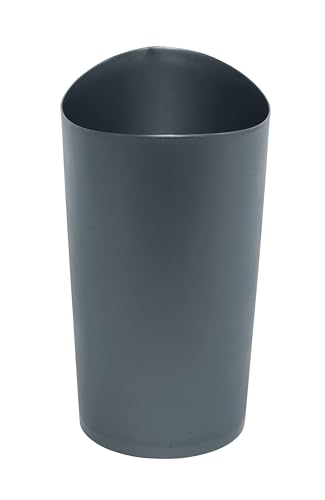 Rubbermaid Spa Works Vanity Wastebasket Home/Bathroom/Office Use Small 2.25 Gallon Plastic Gunmetal Blue Home/Kitchen/Garage/Apartment/Office - color: Gunmetal Blue, size: Pack of 1