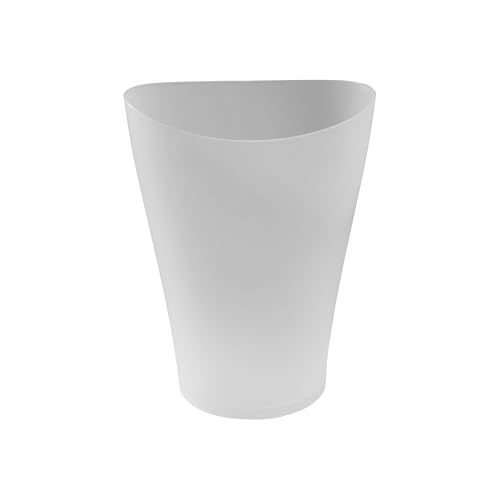 Rubbermaid Spa Works Compact Contemporary Style 9 Quart Indoor Open Vanity Home Trash Container White - color: White, size: Pack of 1