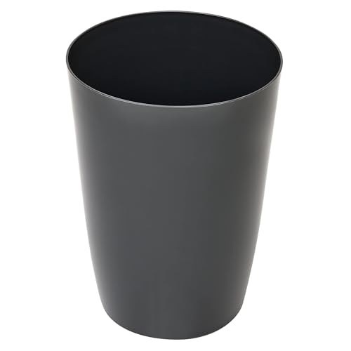 Mini Waste Basket - Durable Small Plastic Garbage Trash Can Bin - Lidless Open-Top, Slim Profile for Compact Spaces - Suitable for Home, Bathroom, Office, Bedroom, Kitchen and More, Grey - color: Grey