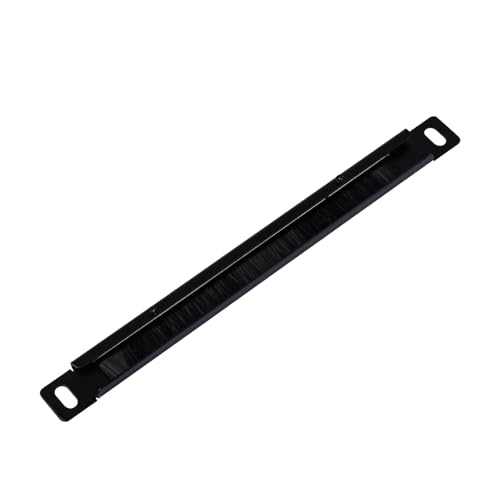 GeeekPi 0.5U Brush Cable Manager Rack Mount Cable Management Panel with Brush Strip for Cable Entry for DeskPi RackMate T1/T0/T2/T0 Plus/T1 Plus/TL1 and 10 inch Server Rack or Network Cabinet