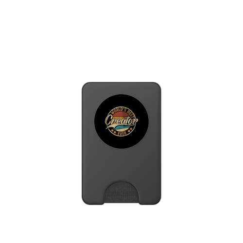 Worlds Best Creator | Vlogger Influencer | Blogger PopSockets PopWallet for MagSafe - style: Magnetic PopWallet