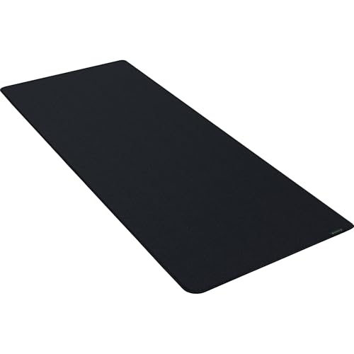 Razer Strider Hybrid Mouse Mat with a Soft Base & Smooth Glide: Firm Gliding Surface - Anti-Slip Base - Rollable & Portable - Anti-Fraying Stitched Edges - Water-Resistant - XXLarge - color: Classic Black, size: 16.2L x 37W inches
