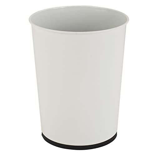 Bath Bliss 5 Liter Small Wastebasket | 2 Pack | Round Open Top | Trash Can | Bathroom | Bedroom | Kitchen | Office | Dorm | Disposal Waste Bin | Garbage | White - color: White, size: 2 Pack