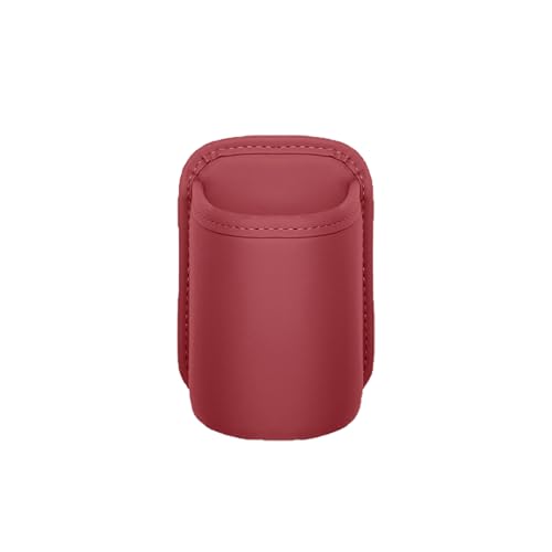 Car Door Cup Holder, Leather Clip On Backseat Pocket Beverage Holder, Waterproof Scratch-Resistant Vehicle Window Cup Holder, Multifunctional Storage for Water Cup Phone Change (Red) - color: Red