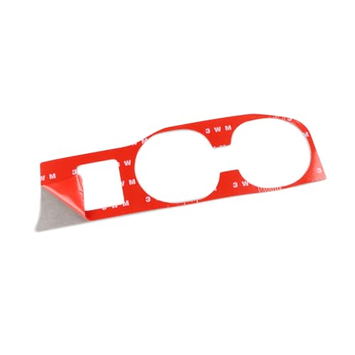 AIRSPEED for Subaru Impreza 2005 2006 2007 Gear Shift Cup Holder Frame Cover Carbon Fiber Center Console Interior Trim Accessories, Red - color: Cup Holder Frame Red