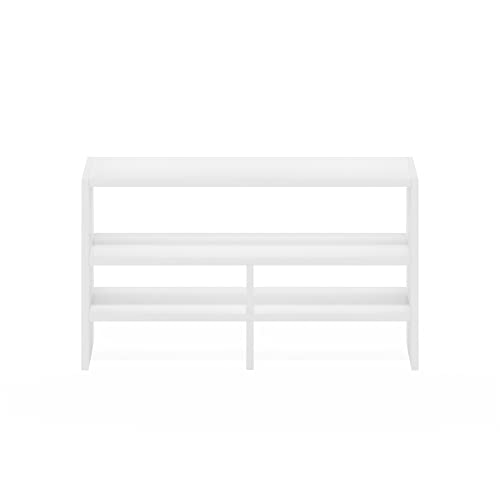 Furinno Hermite Desk Top Organizing Shelf Bookcase, White - color: White, size: 16.4-Inch