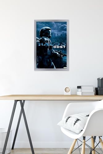 Trends International Halo: ODST - Key Art Wall Poster, 14.725" x 22.375", Silver Framed Version - color: Silver Framed Version, size: 22.4"L x 14.7"W