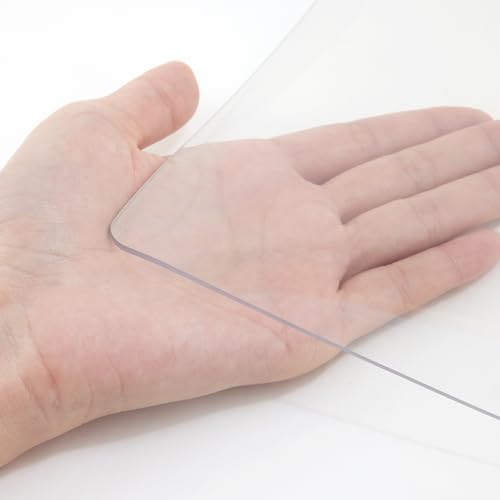 VEVOR Plastic Table Cover, 42 x 80 x 0.08 in, Transparent PVC Table Cloth, Rectangle Clear Desk Mat, Water & Oil-Proof Desk Cloth for Dresser Cabinet, Dining, Coffee and Kitchen Table - size: 80" x 42" (Rectangular)