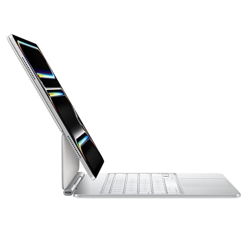 Apple iPad Magic Keyboard Case for iPad Pro 13-inch (M4 and M5), Great Typing Experience, Built-in Trackpad, Function Row, US English - White - color: White, size: iPad Pro 13-inch
