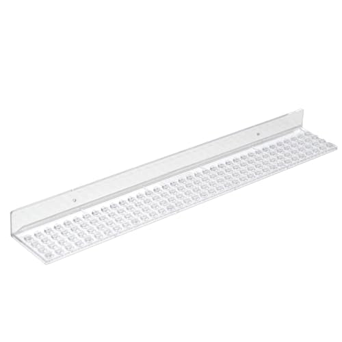 Minifigure Display Ledge 3-Pack, Wall Mount Shelf for Lego Minifigures Display Case Floating Shelves for Lego Display Storage for Minifig Collection