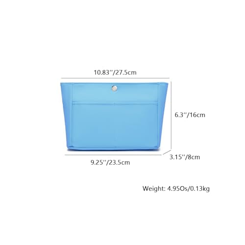 YONEBN waterproof Storage Bag Lightweight Large Capacity nylon Bag Inner Bag Handbag Organizer - color: Nylon/Sky Blue
