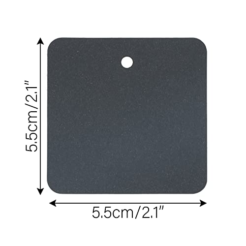 G2PLUS Black Paper Gift Tags with String, 100PCS Square Hang Tags, 2.2 in Blank Present Label Tag for Gift Wrapping, Pricing, DIY Arts & Crafts, Halloween, Christmas, Wedding Party Favors - size: 2.2 x 2.2 inches, style: Black Rounded Square