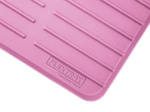 WeatherTech FlexTray - Silicone Multi-Use Protection Tray, Pink, Rectangular - color: Pink, size: 13" x 8" x 1.5"