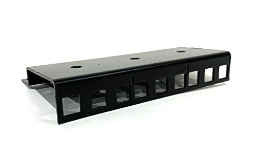 Steel Server Rack Rail with 3/8" Square Holes, 2U-45U (23U) - size: 23U
