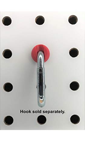 Pegboard Peg Locks 50PCS (1/4 inch, Red) - color: Red, size: 1/4 Inch