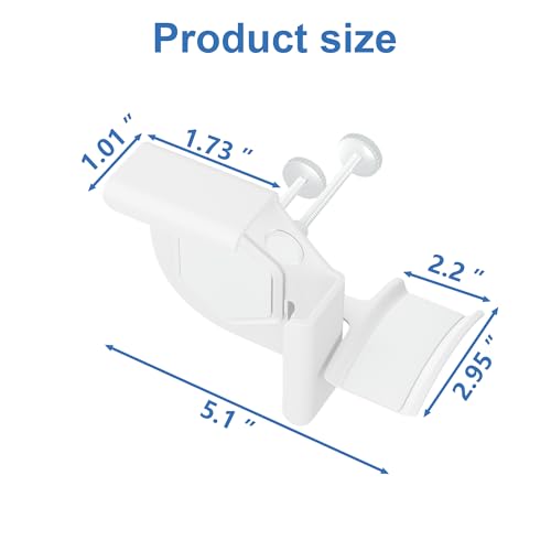 Headphone Holder for Screen, Plastic Headphone Stand, Headset Stand Suitable for AirPods Max, Sony, Bose, Beats and More (White) - color: White