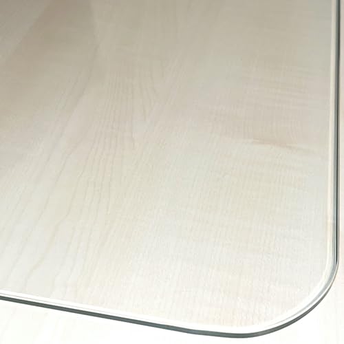 Marvelux Tempered Glass Desk Pad, Clear Surface Protector, Multi-Purpose Durable Computer Desk Mat, Mousepad, Crafting Surface Protector, Beauty Mat, Kitchen Worktop Saver with Anti-Slip Pads 19"x24" - size: 19" x 24"