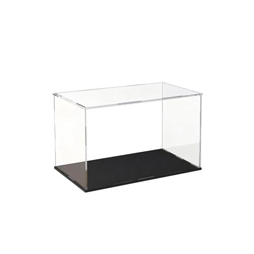 Acrylic Display Case Clear Collectible Display Box for Miniture House, Dustproof Acrylic Showcase, Easy Self Assembly Storage Cases for Action Figures and Art Figurine, 8 x 6 x 7 inch - size: 8 x 6 x 7 inch