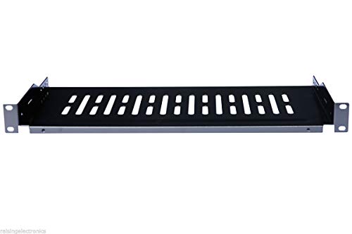 Server Shelf Cantilever Tray Vented Shelves Rack Mount 19 Inch 1U 6Inch (150mm) Deep - color: Black-6Inch, size: 6Inch(150mm) Deep