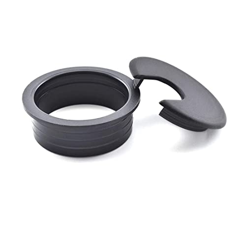 TuTuYa 10PCS Desk Grommet, Desk Grommet 1-3/8 Inch(35mm) Desk Cable Grommet Desk Cable Hole Covers with Hole Saw, Ideal Solution for Office and Home Table Cable (Black,1-3/8 Inch) - color: 1-3/8 Inch_35mm Black 10PCS