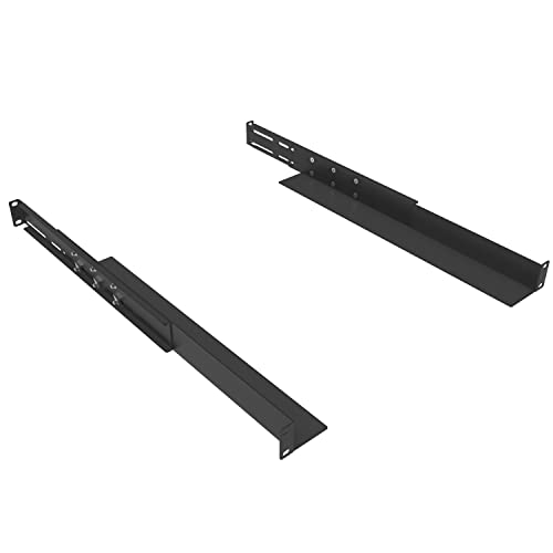 1U Universal 4-Post Rack Mount Server Shelf Rails for Dell Compaq HP IBM APC - 16-33 Inches Adjustable Depth-110 lbs Capacity (16-33" Rails)