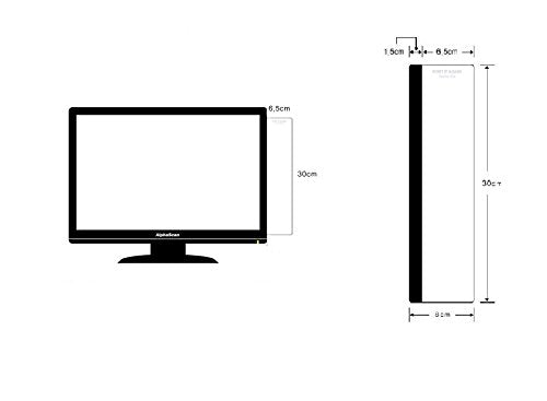Fourtune Notes Holder and Reminder Memo Board for Right Computer Monitors Screen Acrylic Message Boards Memo Pads (PANDA)