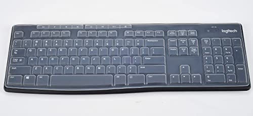 Keyboard Cover for Logitech MK370 MK270 K270 MK295 Wireless Keyboard, Logitech MK295 K270 MK270 Silicone Protective Covers Skin