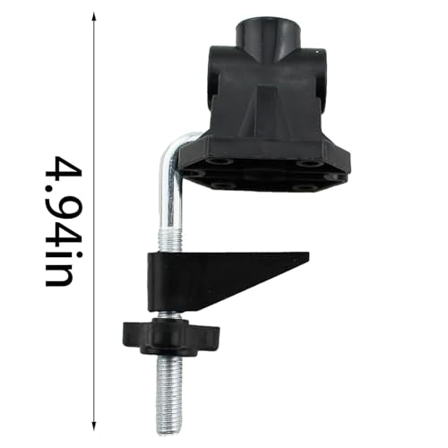 TAODAN 2PCS Black Desktop Mounting Bracket Universal Clamp 5-45mm Thickness Installation Range Rotary Workbench Fixture for Securing Microphones and Cameras