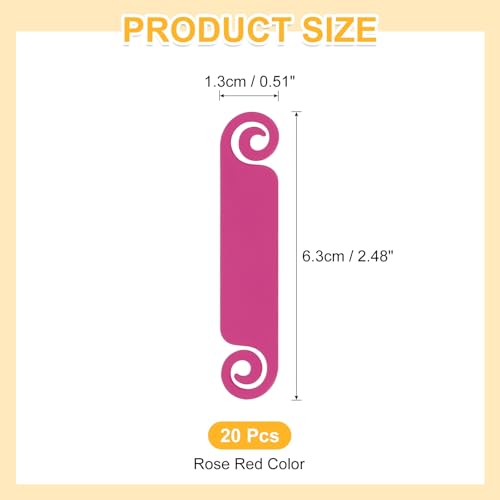 PATIKIL Cable Tags Flexible Cable Management Labels Cord Identification Tags, Wire Cord Markers for USB Computer Phone Charger Power - 20Pcs (Rose Red) - color: Rose Red