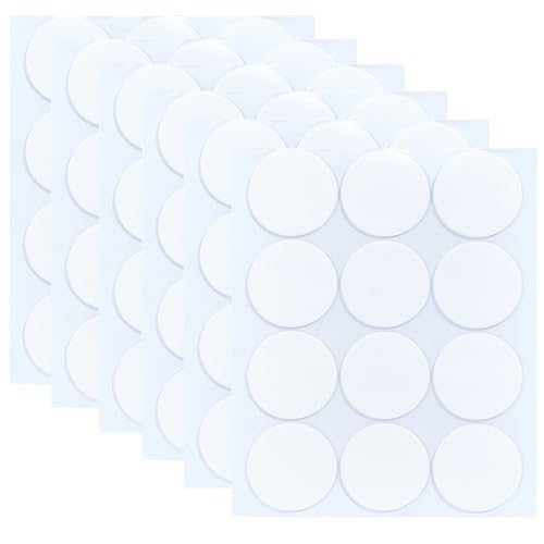 CREATCABIN 72Pcs Table Cloth Clips Round Sticky Dots Clear Windproof Tablecloth Holder Clip 4cm Acrylic Removable Double Sided Mounting Tape Adhesive Sticker for Outdoor Picnic Wedding Party Poster