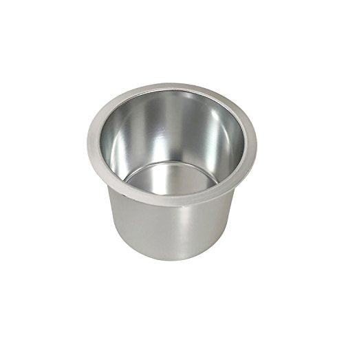 Yuanhe Aluminum Jumbo Cup Holder - 10 Pack Silver Poker Table Cup Holder Insert for Casino Game Table Sofa Boats Pontoon Marine Bench Desk RV Cars & Trucks - color: silver
