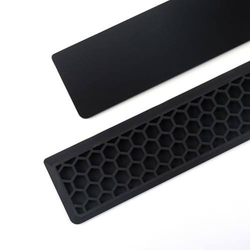 Ergonomic 70% Keyboard Wrist Rest-12.8" Silicone Non-Slip Keyboard Hand Rest, Relief of Hand Pain(Black) - color: Black