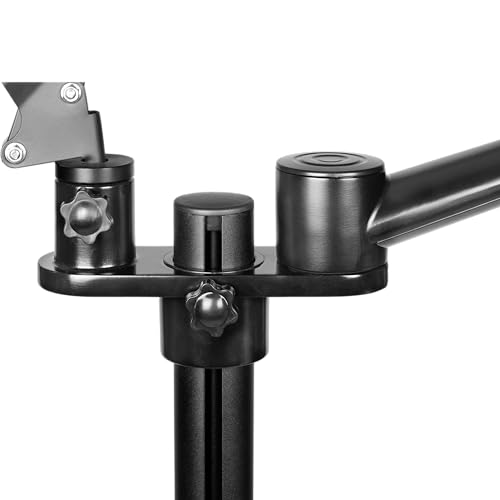 Gator Frameworks 5-in-1 Mobile Content Creator Streaming Stand with Wheeled Tripod Base – Includes Smartphone, Tablet, Laptop Clamps, Ring Light, and More! (GFW-STREAMSTAND-W) - style: Rolling Base