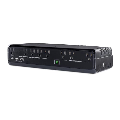 CyberPower SL700U Standby UPS Battery Backup and Surge Protector, 700VA/370W, 8 Outlets, Slim Profile, UL Certified - size: 700VA, style: Slim