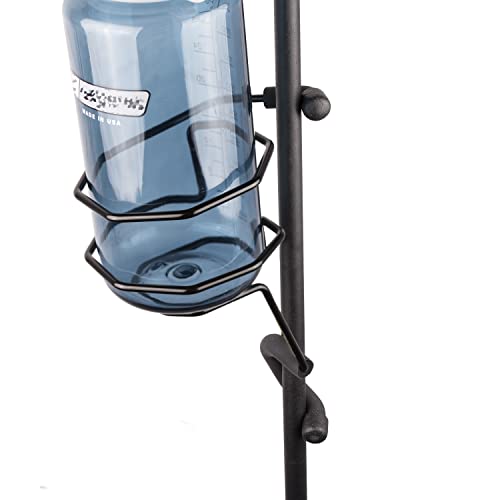 Mic Stand Large Drink Holder - Microphone & Cymbal Pole Mount for Nalgene Water Bottle Mason Jar Atlas Coffee Thermos Contigo Travel Mug - Black Heavy Duty Studio Quality Made in USA - String Swing - color: Extra Large