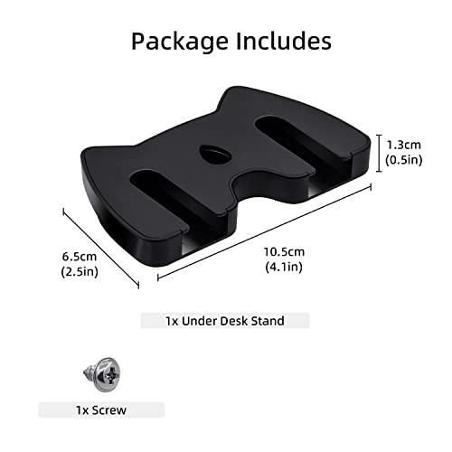 Mcbazel Under Desk Mount for Xbox Series X/S, Xbox One X/S, Xbox One, Xbox 360, Switch Pro Controller, Table Stand Holder Compatible with Xbox and Switch Pro Controller - Black - color: Black