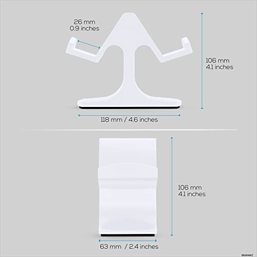 Dual Game Controller Desktop Holder Stand - Universal Design for Xbox ONE, PS5, PS4, PC, Steelseries, Steam & More, Reduce Clutter UGDS-03 (White) - color: UGDS-03 White