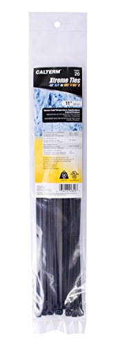 Gardner Bender 45-312UVB Cable Tie, 12 Inch., 75 lbs. Tensile Strength, Wire / Cord Management Industrial and Household Use, Nylon Zip Tie, 8 Pk., UV Resistant Black - color: Uv Black, size: 8 Pack, style: 11 inch., 75 lb tensile
