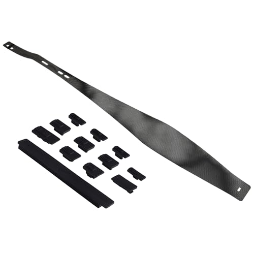 PlayVital Dust Cover Net & Silicone Plug Set for PS5 Slim Console - 12 in 1 Anti-Dust Filter Kit Accessories for PS5 Slim Disc & Digital Version, Prevents Dust & Pet Hair, Easy Install - Black - color: Black