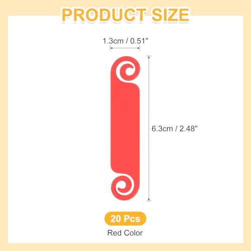PATIKIL Cable Tags Flexible Cable Management Labels Cord Identification Tags, Wire Cord Markers for USB Computer Phone Charger Power - 20Pcs (Red) - color: Red