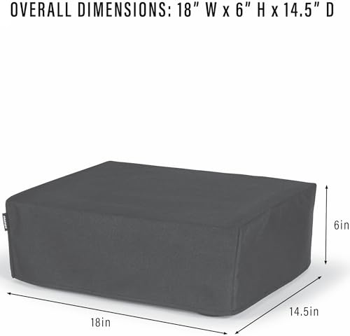 Crosley AC1055A-BK Fabric Turntable Dust Cover, Black