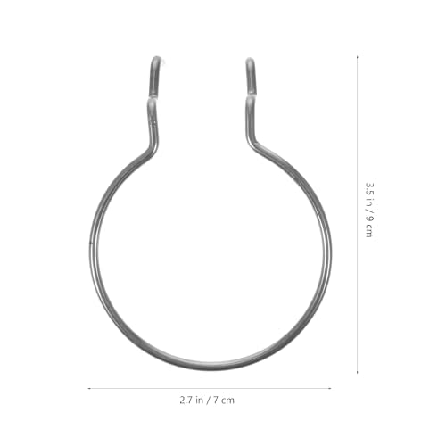 Angoily J Hooks 10pcs Pegboard Cup Holder Rings Pegboard Hooks Containers Jar Hook Holder for Kitchen Laundry Room Organizer Tool J Hook (Pack of 2) - size: 9X7CM (Pack of 2)