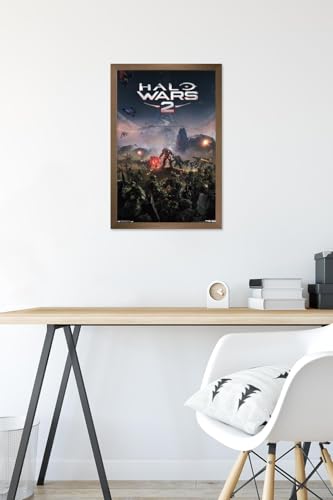 Trends International Halo: Halo Wars 2 - Key Art Wall Poster, 14.725" x 22.375", Bronze Framed Version - color: Bronze Framed Version, size: 22.4"L x 14.7"W