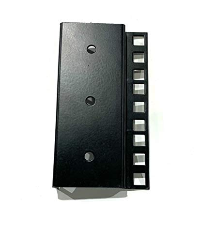 Steel Server Rack Rail with 3/8" Square Holes, 2U-45U (28U) - size: 28U