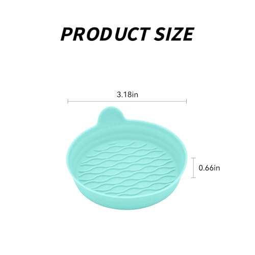 4PCS Car Cup Holder Coasters, Universal Silicone Non-Slip Insert Cup Coasters, Soft Wave Pattern Cup Holders, Car Interior Accessories for SUV, Truck, RV (Green) - color: Green