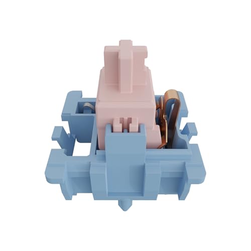 GATERON Melodic Keyboard Switches, Clicky RGB LED 5 Pin Factory Pre-lubed 60gf Key Switches for MX Mechanical Keyboard(35PCS)