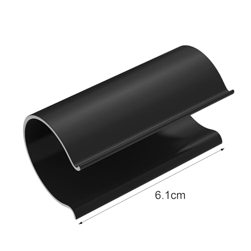 Jetec 32 Pcs PVC Pipe Clips Pool Cover Clamps for Above Ground Pool Greenhouses, Row Covers, Garden, Shelters, Bird Protection, 2.4 Inch Long(for 1 Inch PVC Pipe,Black) - color: Black, size: for 1 Inch PVC Pipe